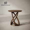 Oriorfurnitures™ Sculptural Round Side Table