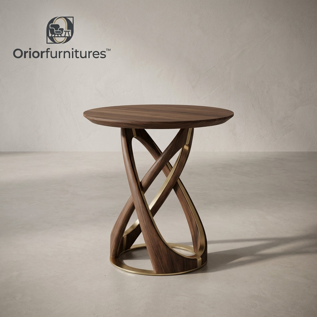 Oriorfurnitures™ Sculptural Round Side Table